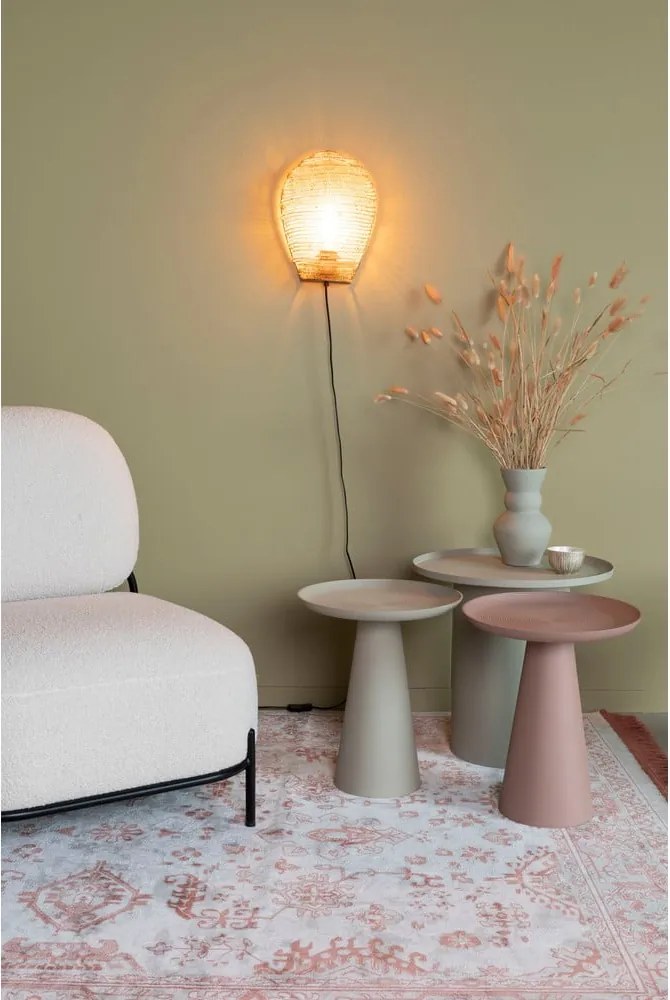 Tavolino rotondo in metallo ø 45,5 cm Sverre – White Label