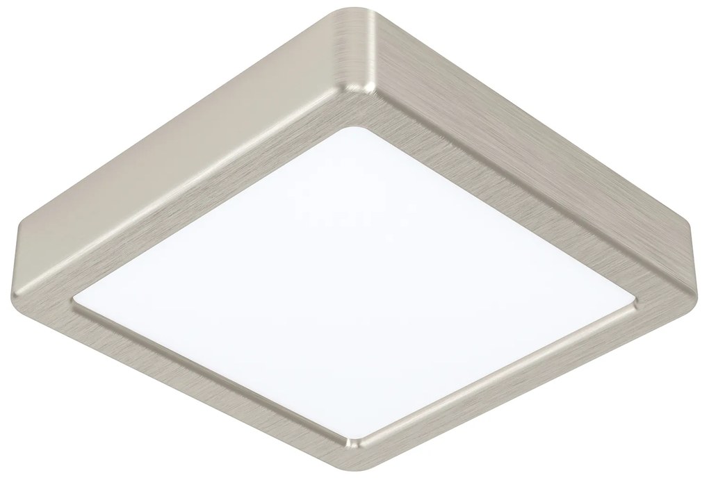 Plafoniera Moderna Fueva 5 Acciaio Nichel Satinato Led Integrato 11W Ip20