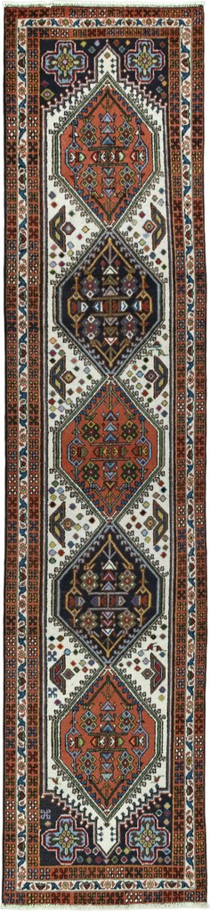 Ardebil Tappeto 70 x 300 Beige (Iran) Annodato A Mano