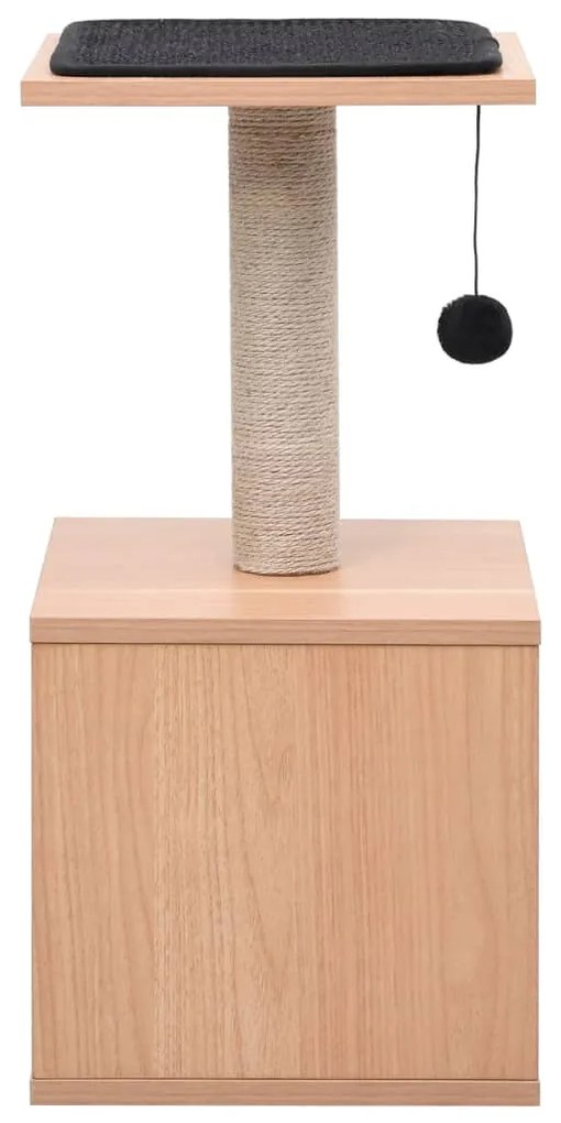 Albero per gatti con tappeto tiragraffi in sisal 62 cm