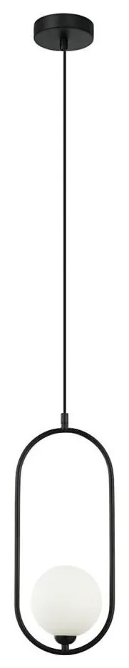 ITALUX PND-3965-1-BK - Lampadario a cavo LUPUS 1xG9/25W/230V nero