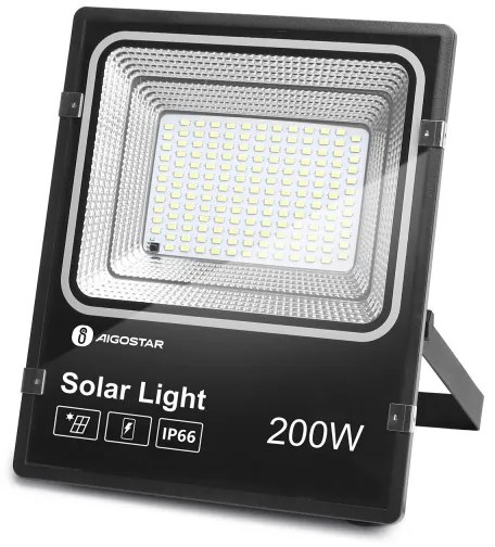 Aigostar - LED Faro solare dimmerabile LED/200W/3,2V IP66 + +TC