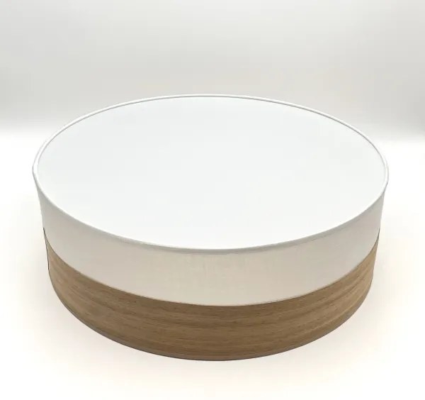 Plafoniera SIRJA WOOD 2xE27/15W/230V diametro 45 cm bianco/quercia