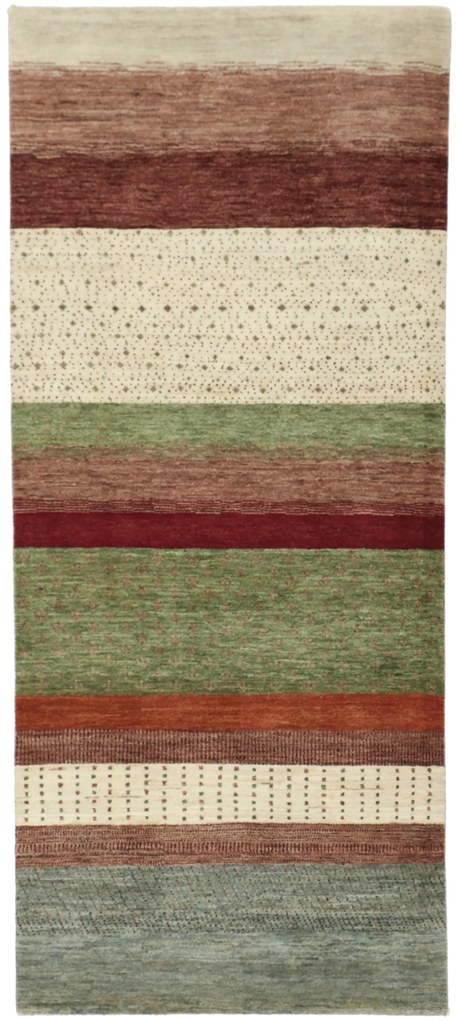 Loribaft Tappeto 90 x 200 (Indian) Annodato A Mano
