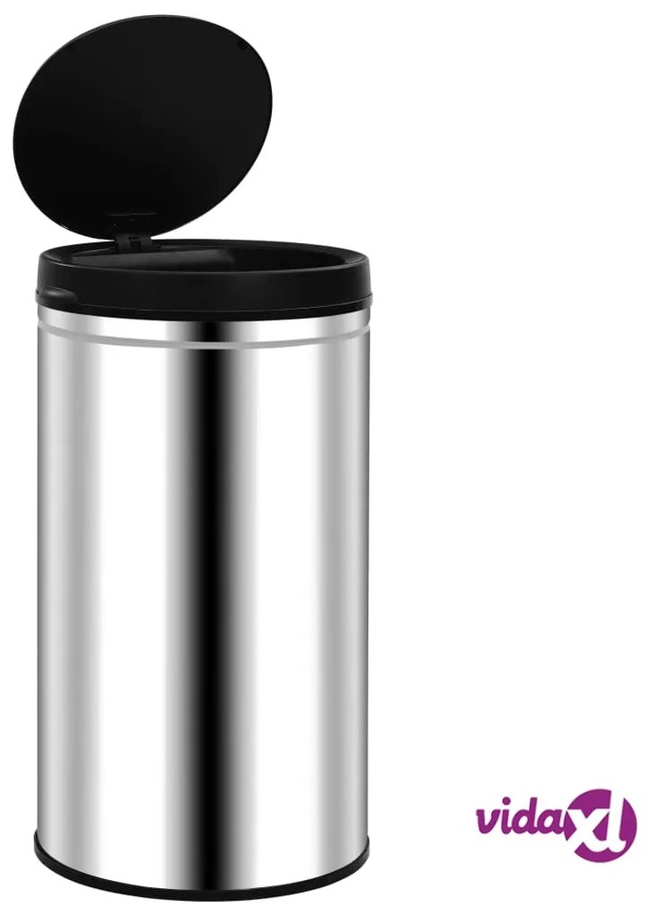 vidaXL Pattumiera Automatica con Sensore 60 L in Acciaio Inossidabile