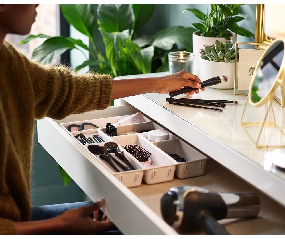 Organizzatori per bagno beige in set da 7 Viva - Joseph Joseph