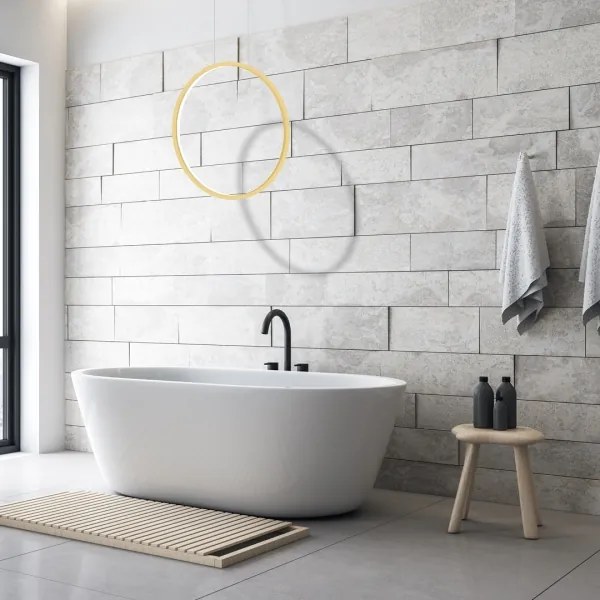 Lampadario LED SATURNO LED/28W/230V Ø 50 cm IP44 oro