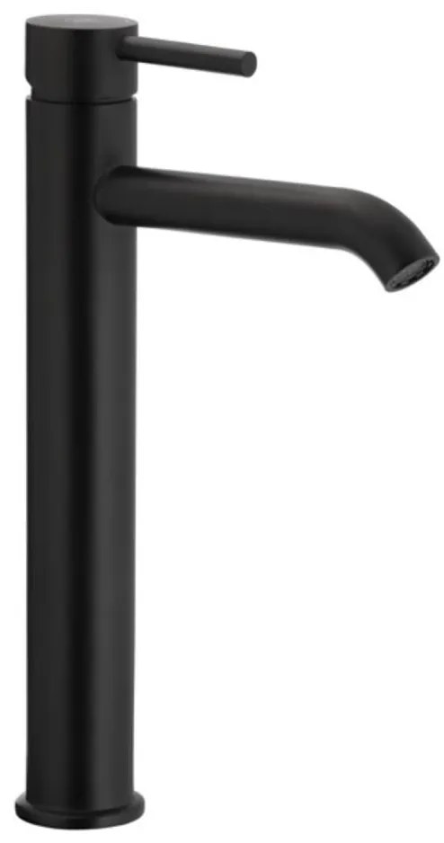 KFA Armatura 5032-612-81 - Rubinetto del lavandino + scarico MOZA 33 cm opaco nero