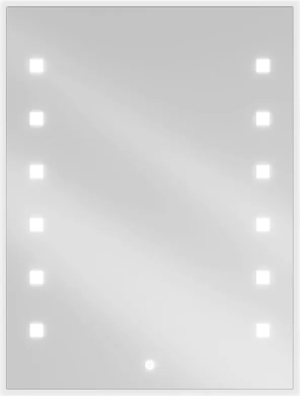 Mexen Ner specchio da bagno retroilluminato 60 x 80 cm, LED 6000K, antiappannamento - 9809-060-080-611-00