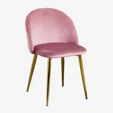 Set di 2 sedie velluto rosa MAGALIA 