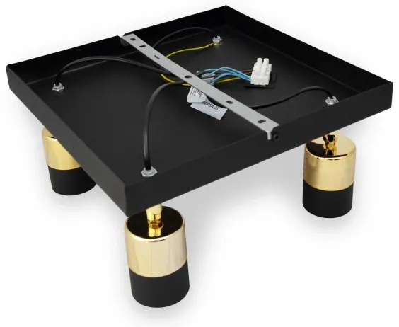 Faretto LED TUBSSON 4xGU10/4,8W/230V nero/oro