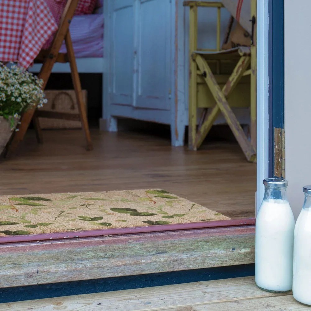 Zerbino in fibre di cocco 40x60 cm Watercolour Leaves – Artsy Doormats