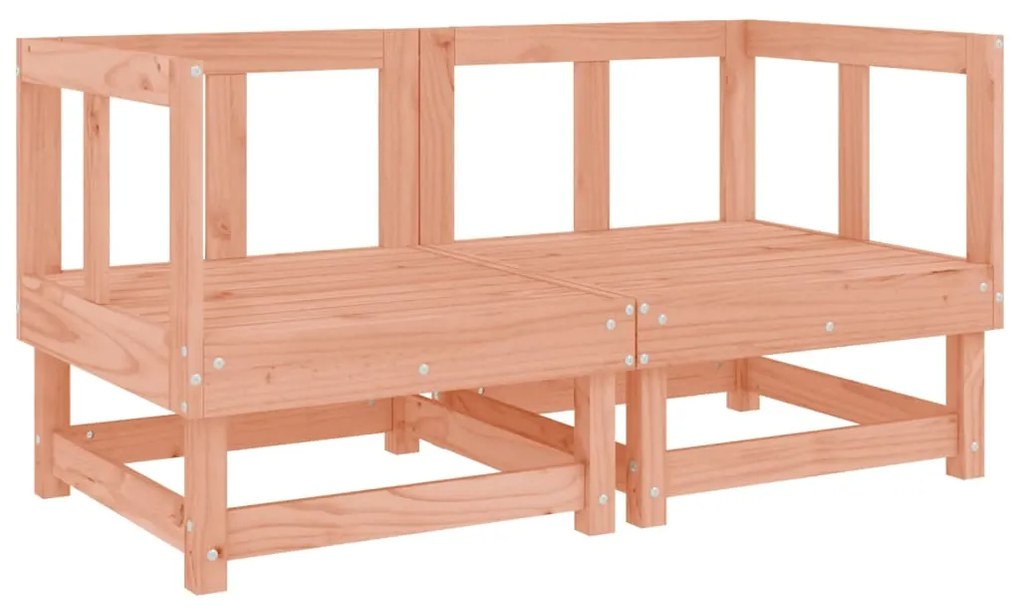 Divani da giardino angolari 2 pz in legno massello di douglas