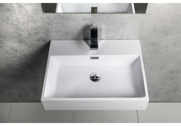 Sapho - Lavabo sospeso AQUATIC 60x46 cm ceramica/bianco