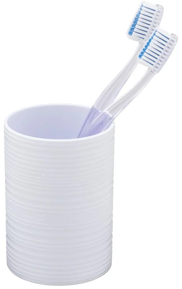 Portaspazzolino bianco opaco in plastica Lyon – Allstar