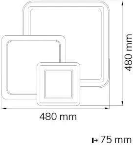 Wofi 11860 - Plafoniera LED dimmerabile MOLA LED/36W/230V 3000-5500K + tc