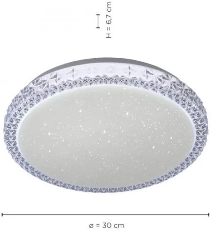 Leuchten Direkt 14370-00 - Plafoniera LED dimmerabile FRIDA LED/12W/230V