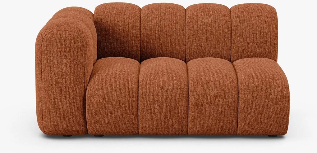 Modulo Lupine 2 posti con bracciolo in tessuto strutturato – L145 cm