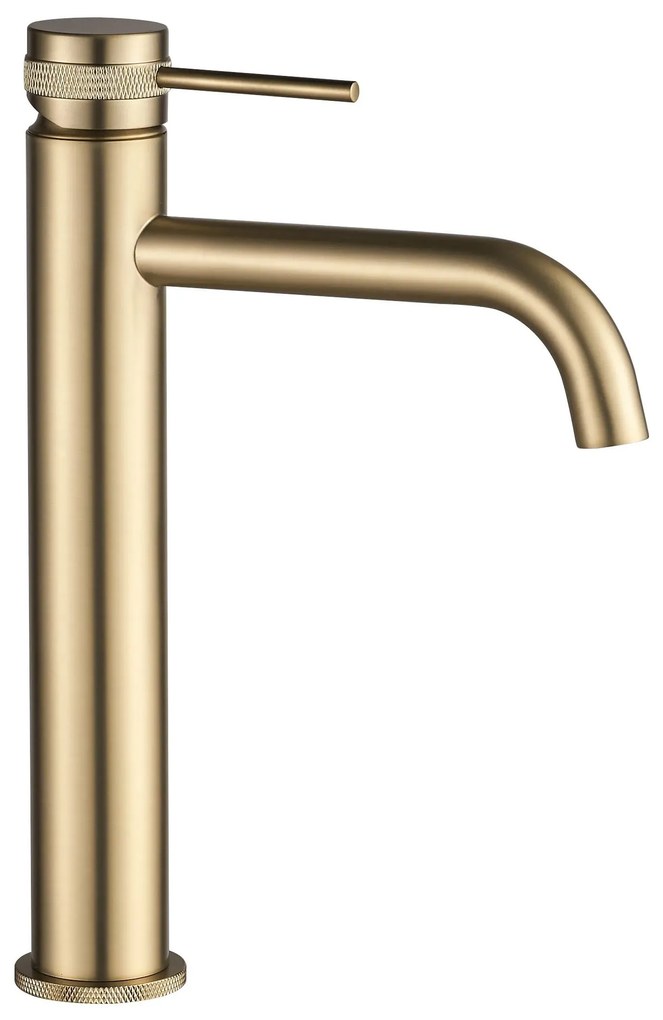 Rubinetto da lavabo Rea Lungo Grip Brush Gold high