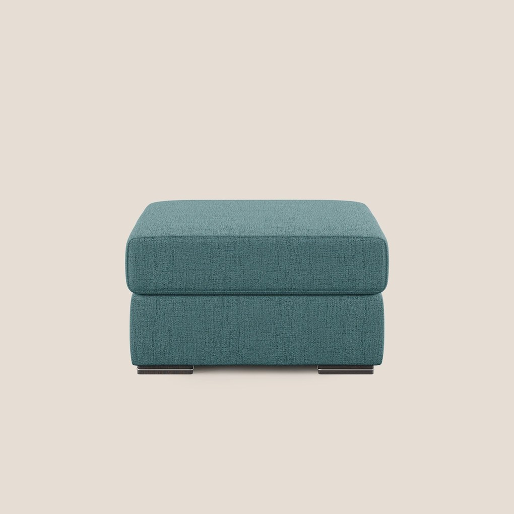 Sun pouf apribile contenitore in tessuto impermeabile fiammato T03 azzurro