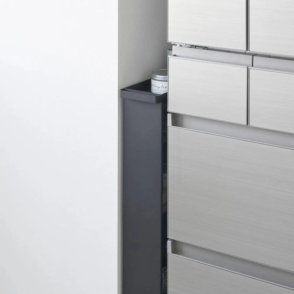 Scaffale per il bagno nero opaco in acciaio 48x80,5 cm Tower – YAMAZAKI