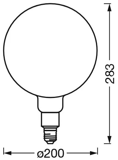 Lampadina LED dimmerabile SMART+ GLOBE G200 E27/6W/230V 2500K Wi-Fi - Ledvance