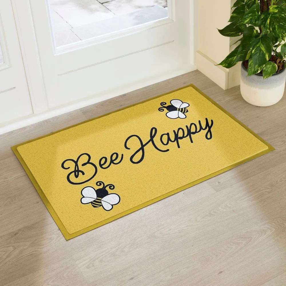 Zerbino in PVC 60x90 cm Bee Happy – Artsy Doormats