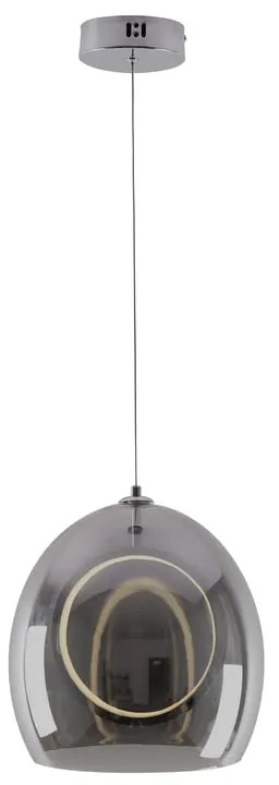 Lampadario LED design ESTELLE cromo Ø28cm, luce naturale 1200 lumen