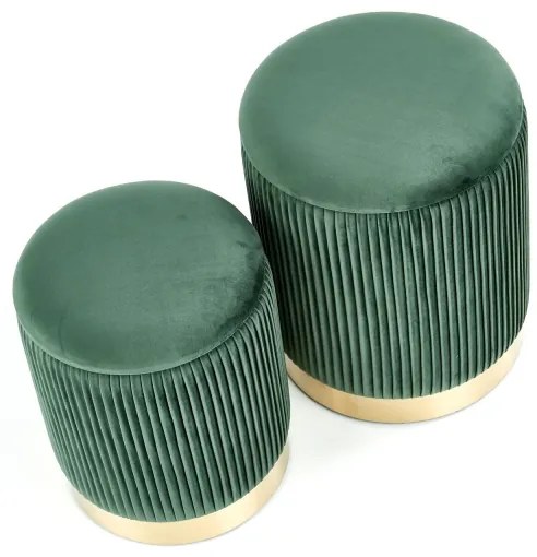 SET 2x Tabacco MONTY diametro 36/44 cm verde/oro