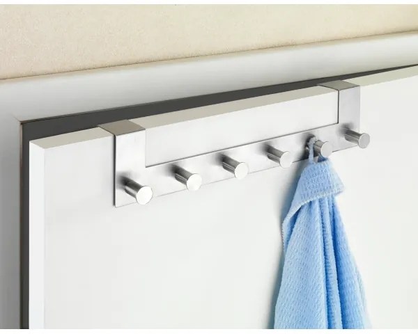 WENKO 22804100-Appendiabiti CELANO 39x11 cm inox/argento