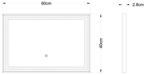 Globo 84036 - Specchio LED dimmerabile con retroilluminazione RIVAS LED/10W/230V 60x40 cm