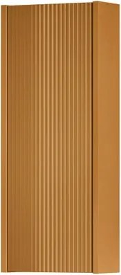 Pensile bagno Niwa cannettato laccato opaco senape con vetro senape, 1 anta P17 x L30 x H78.5 cm