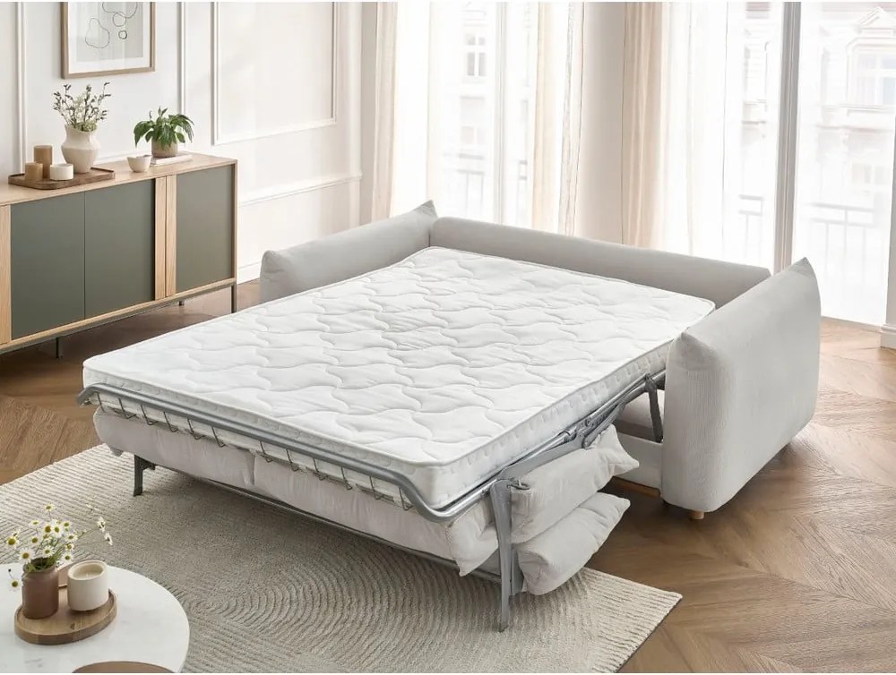 Divano in grigio chiaro allungabile 214 cm Ernest – Bobochic Paris