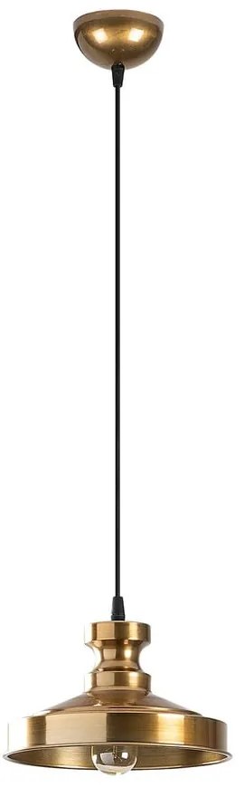 Lampadario dorato con paralume in metallo ø 22 cm Berceste – Opviq lights