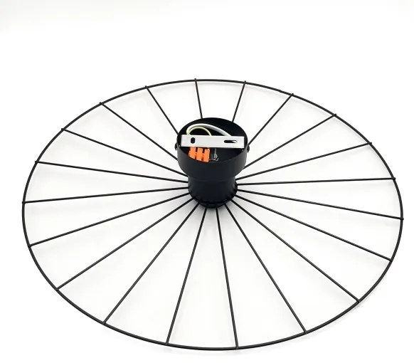 Applique MONTANA 1xE27/15W/230V diametro 45 cm nero