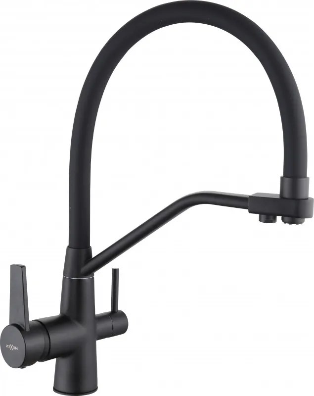 Mexen Duo rubinetto da cucina, nero - 671701-70