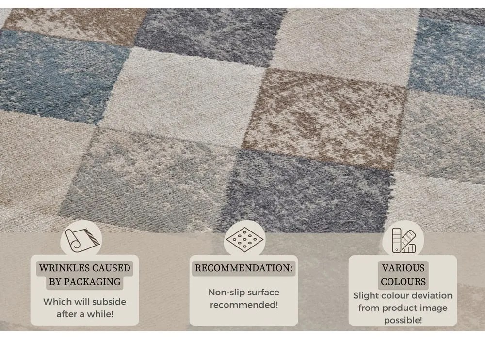 Tappeto blu/beige 160x235 cm Terrain – Hanse Home