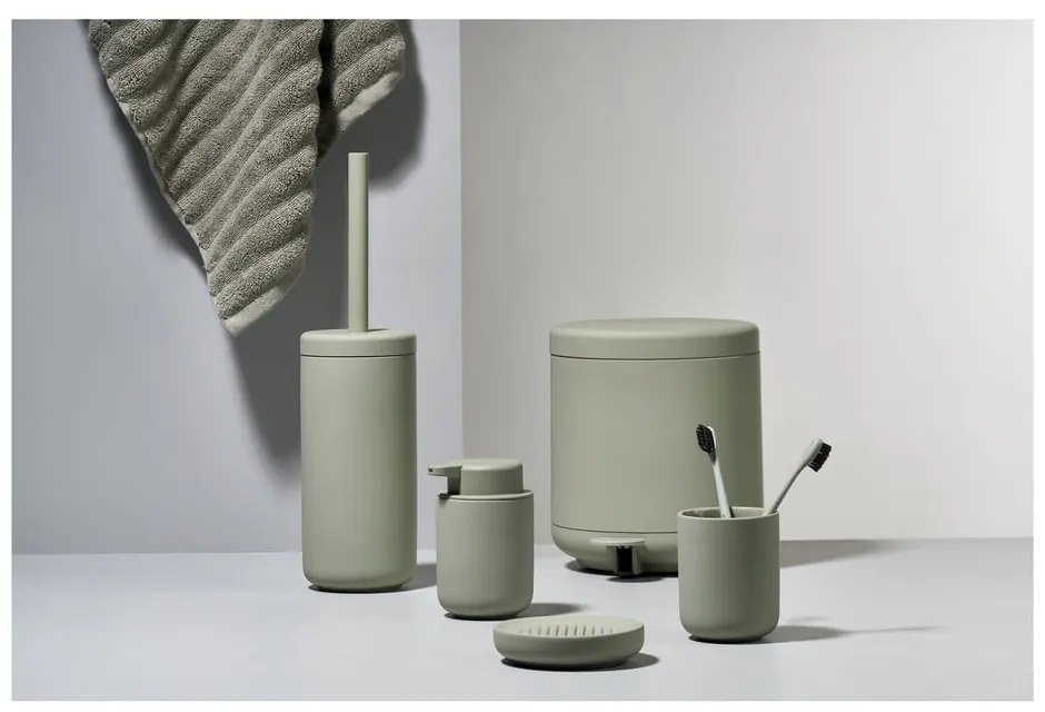 Portasapone in porcellana verde chiaro Ume - Zone