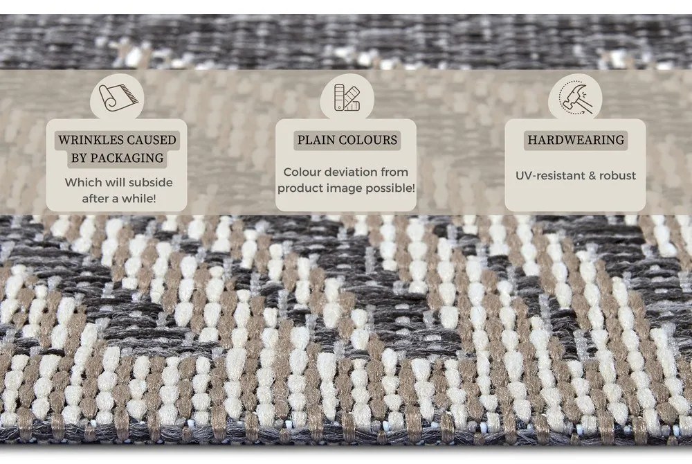 Tappeto grigio per esterni 155x235 cm Clyde Paru - Hanse Home