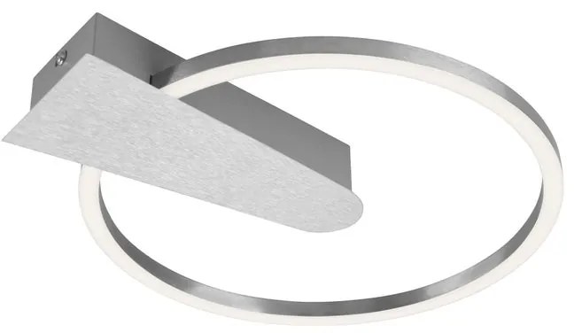 Plafoniera LED Nico Ø 29.5 cm argento IP20, 980 lumen