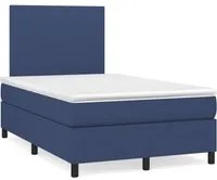 Letto a Molle con Materasso e LED Blu 120x190 cm in Tessuto 3270189