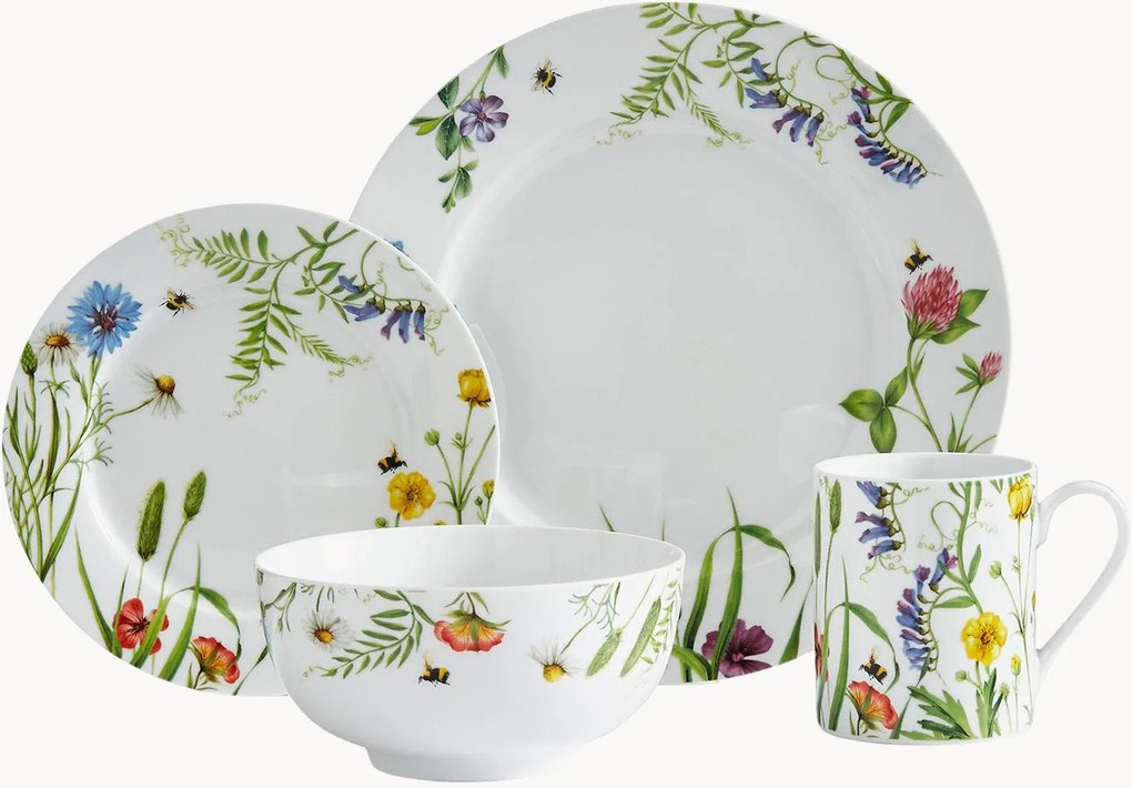 Servizio da colazione in porcellana Bumble Bee 16 pz