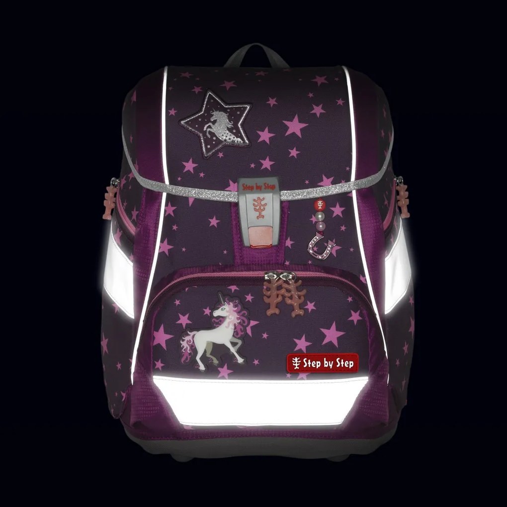 Zaino/cartella scuola 2IN1 PLUS – Set 6 pezzi, Step by Step Unicorn Nuala