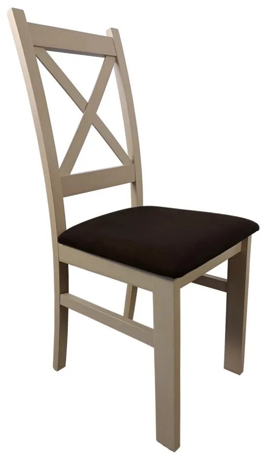 Sedia da pranzo NATE quercia sonoma/marrone scuro