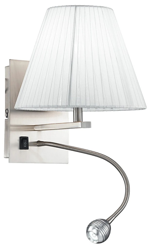 Lampadario Applique Led Helly, Tondo, Eclettico, Colore Bianco, 40W, Mis. 20 x 24 x 25 cm