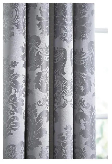 Tende in set grigie in tessuto damascato 2 pz 168x229 cm Damask Jacquard – Catherine Lansfield