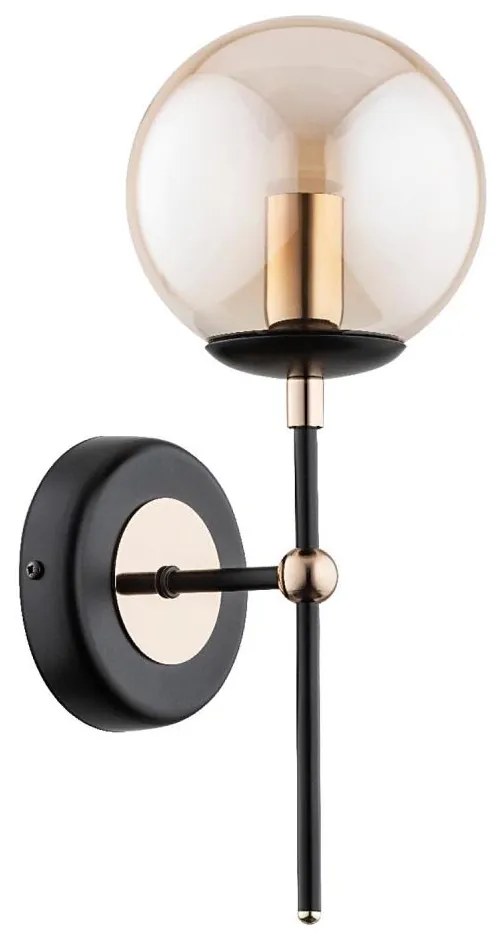 Applique ITORIS 1xE14/10W/230V nero/oro