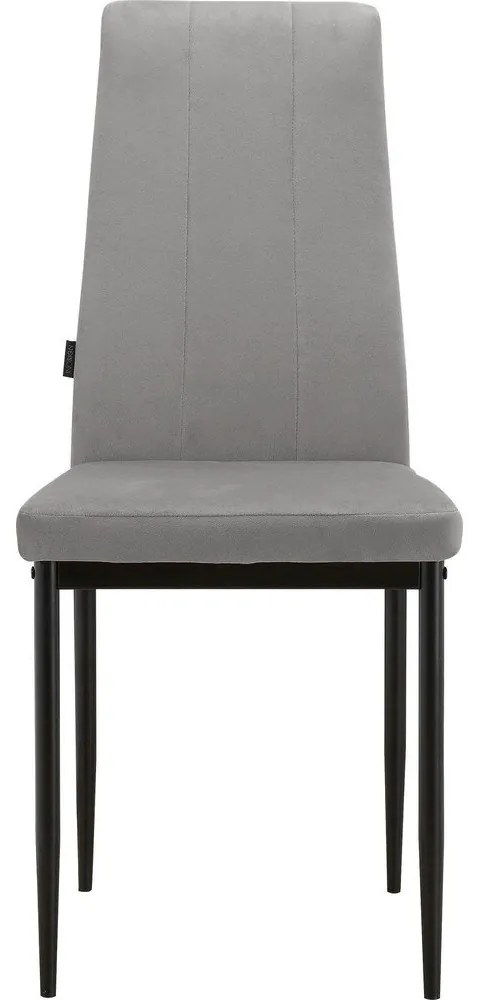 Sedie da pranzo colore grigio in velluto set di 2 pz Kelly - Støraa