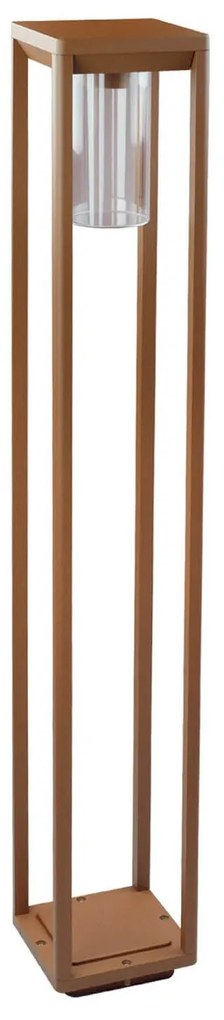 Paletto Lanterna CORTEN 100cm E27 - SERIE VIMO -