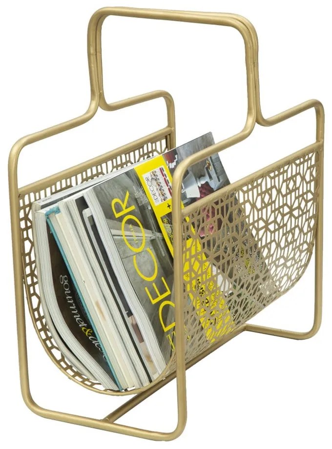 Portariviste in metallo color oro Trivola Glam - Mauro Ferretti